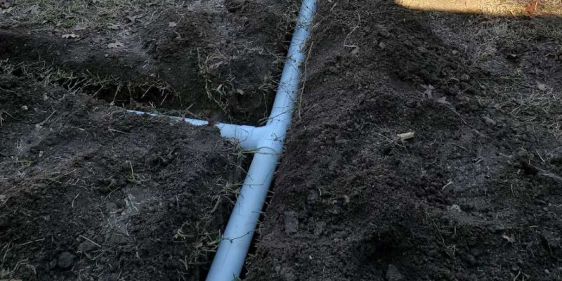 PVC Pipe Drainage in Allen, Texas